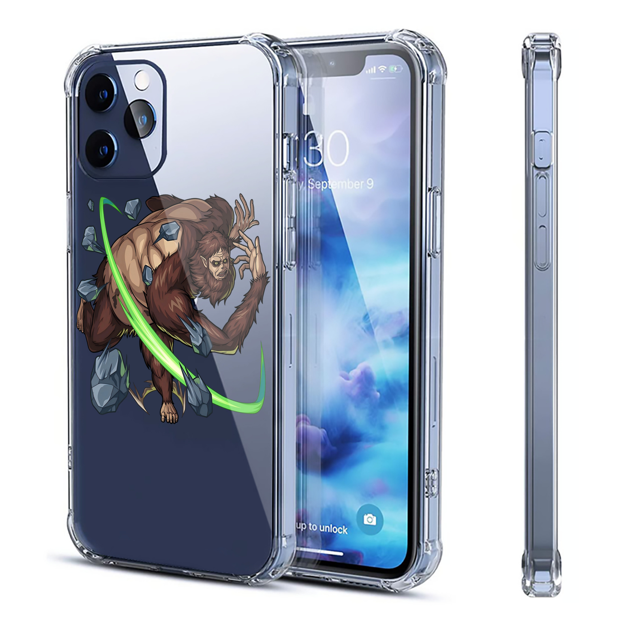 （画像用） 進撃の巨人 Attack on Titan 【iPhone 12シリーズ対応】透明スマホケース（クリアソフトケース）
